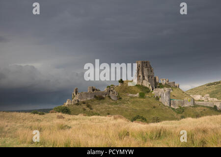 Une vue de Moody à Corfe Castle Wareham dans le Dorset Banque D'Images