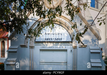 Porte d'entrée à l'Église du Christ, Galle Face, l'île des esclaves district de Colombo, capitale de Sri Lanka célèbre son 160e anniversaire Banque D'Images