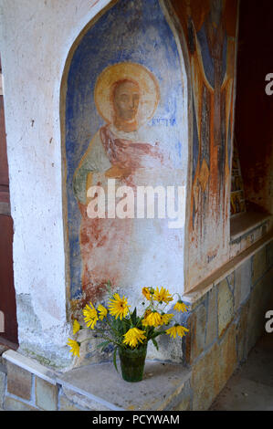 Icônes dans le Saint Monastère du Printemps de Arapovo "St. Nedelya" Banque D'Images