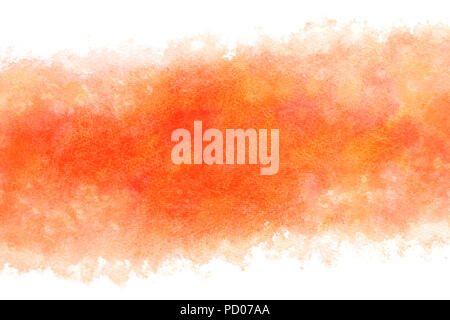 Aquarelle de couleur rouge de l'automne ou abstrait peinture vintage background Banque D'Images