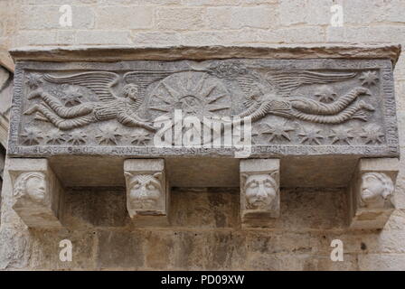 'L'ancienne église de Sant Feliu de Gérone. Un exemple de début de sarcophages chrétiens' Banque D'Images