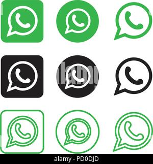 Social media icons Illustration de Vecteur