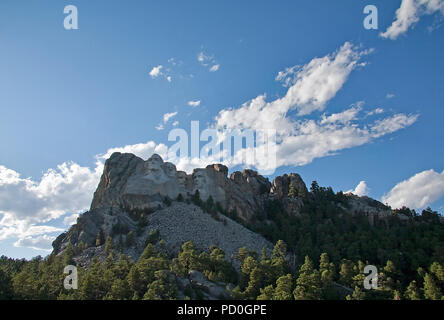 Le Mount Rushmore National Memorial près de Rapid City, Dakota du Sud, USA. Ce monument est un monument national américain, en soulignant en grand sculptur Banque D'Images