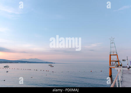 Plage de Morong, Bataan, Philippines. Banque D'Images