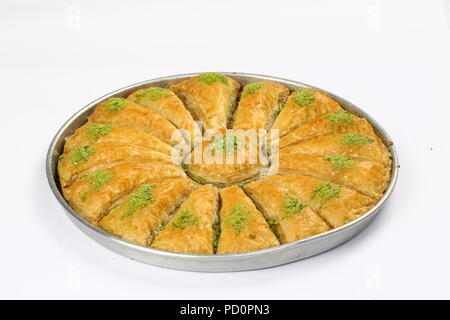 Baklava dessert turc traditionnel à la Pistache - Havuc Dilim Baklava Banque D'Images