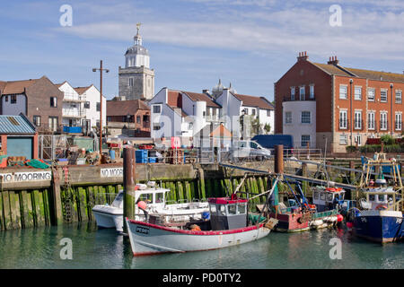 Le carrossage Quay vieux Portsmouth Banque D'Images