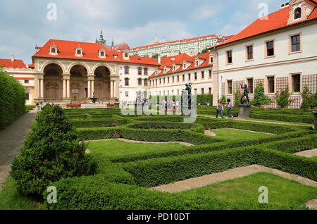 Prague, 11 juin 2018 - voir du style baroque Palais Wallenstein à MalÃ¡ Strana, Prague, en ce moment l'accueil de la République tchèque un Sénat Banque D'Images