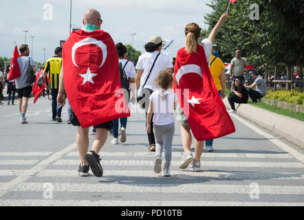 Muharrem ince rassemblement électoral, maltepe park rally salon, Istanbul, Turquie - 21 juin 2018 Banque D'Images