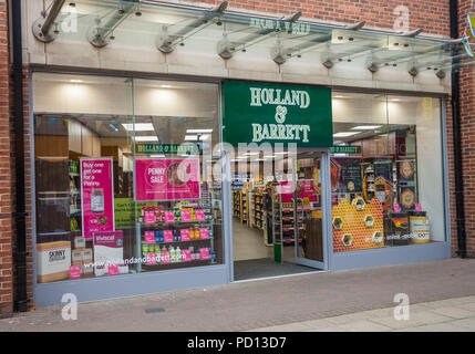 La Hollande et Barrett shop à Stockton-on-Tees, Angleterre, RU Banque D'Images