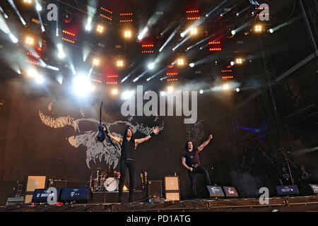 Le Wacken, Deutschland. 09Th Aug 2018. Tommy Victor et Glenn Danzig Gdansk de vivre à la 29e Wacken Open Air - W : O : UN 2018. Le Wacken, 02.08.2018 | Conditions de crédit dans le monde entier : dpa/Alamy Live News Banque D'Images