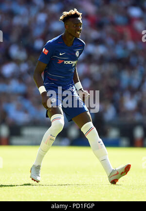 Londres, Royaume-Uni. Le 05 août, 2018. Tammy Abraham de Chelsea Chelsea V MANCHESTER CITY CHELSEA V MANCHESTER CITY, FA COMMUNITY SHIELD 05 août 2018 GBC10051 LA FA COMMUNITY SHIELD 05/08/18 Rédaction STRICTEMENT UNIQUEMENT. Si le joueur/joueurs représentés dans cette image est/sont de jouer pour un club anglais ou l'équipe d'Angleterre. Puis cette image ne peut être utilisé qu'à des fins rédactionnelles. Pas d'utilisation commerciale. Les usages suivants sont également restreintes MÊME SI DANS UN CONTEXTE ÉDITORIAL : utilisez conjointement avec, ou partie de, toute l'audio, vidéo, données, listes de luminaire, club ou la Ligue de logos, Bett Banque D'Images