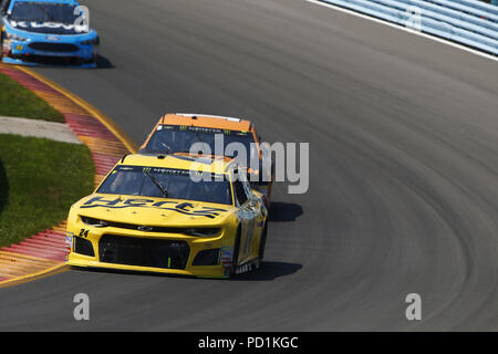 5 août 2018 - Watkins Glen, New York, États-Unis d'Amérique - William Byron (24) au cours de la position de batailles pour aller au bowling au Glen à Watkins Glen International, à Watkins Glen, New York. (Crédit Image : © Justin R. Noe Asp Inc/ASP via Zuma sur le fil) Banque D'Images