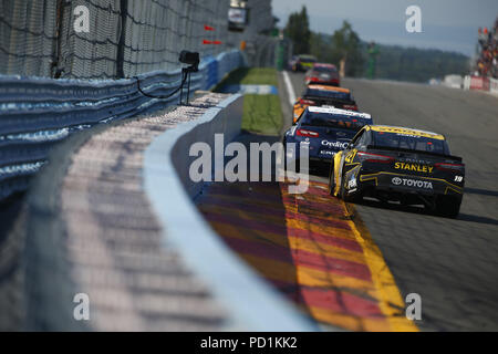 5 août 2018 - Watkins Glen, New York, États-Unis d'Amérique - Daniel Suarez (19) au cours de la position de batailles pour aller au bowling au Glen à Watkins Glen International, à Watkins Glen, New York. (Crédit Image : © Justin R. Noe Asp Inc/ASP via Zuma sur le fil) Banque D'Images