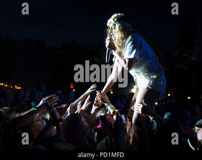M.I.A. sur scène à Bestival, Dorset, UK Crédit : Finnbarr Webster/Alamy Live News Banque D'Images