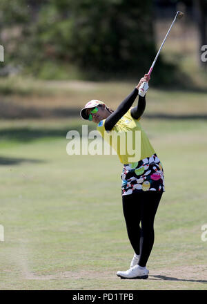 La Thaïlande est Pornanong Phatlum pendant quatre jours de la Ricoh Women's British Open au Royal Lytham & St Annes Golf Club. Banque D'Images