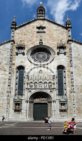 La Cathédrale de Côme - italien - Cattedrale di Santa Maria Assunta - Duomo di Como (Lac de Côme) Italie Banque D'Images