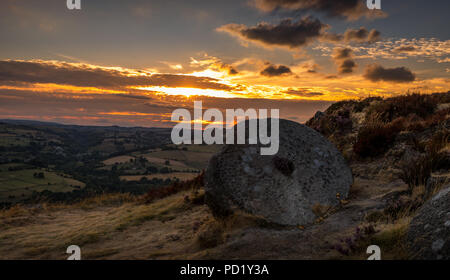 Curbar Edge - Peak District UK Banque D'Images