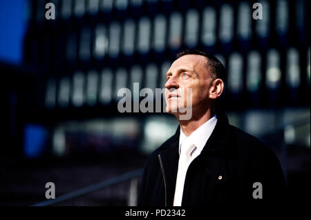 Alain Thielemans, Responsable informatique au CMN Construction company (Belgique, 05/12/2014) Banque D'Images