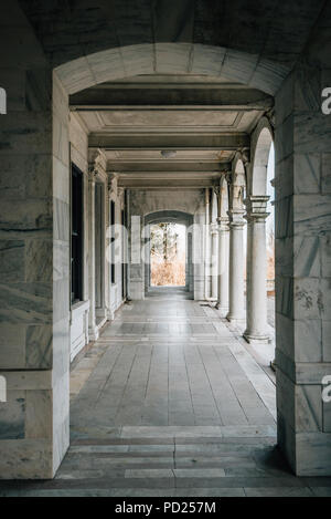 Arches extérieures de Swannanoa Palace à Charlottesville, en Virginie Banque D'Images