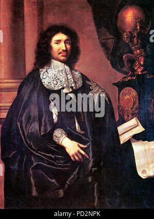 Portrait de Jean-Baptiste Colbert - Claude LefÃ bvre, 1666¨ Banque D'Images