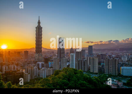 Vue panoramique de la ville de Taipei Banque D'Images