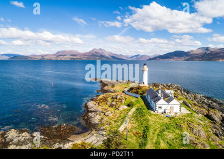 Ornsay Phare dans le Loch Hourn Banque D'Images