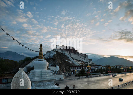 Palais du Potala, Lhassa, Xizang, Chine Banque D'Images