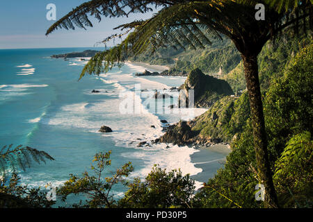 Vue panoramique, Karamea, Hawkes Bay, Nouvelle-Zélande Banque D'Images