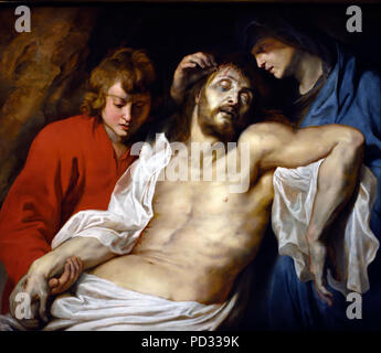 Lamentation du Christ par la Vierge Marie et St John 1614-15 de Peter Paul Rubens (1577-1640) Belgique belge flamande Banque D'Images