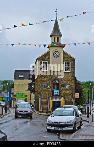 Narberth Ancien hôtel de ville, est maintenant un centre d'art et artisanat florissant au milieu de cette bien-to-do en ville Pays de Galles.Pembrokeshire Banque D'Images