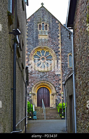 Bethesda Baptist Church est niché derrière les principaux bâtiments donnant sur High Street, Tenby, Pembrokeshire.Galles Banque D'Images