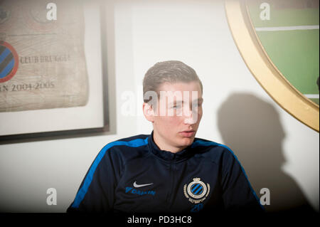 Les joueurs de football du Club de Bruges Hans Vanaken (Belgique, 02/02/2017) Banque D'Images