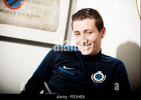 Les joueurs de football du Club de Bruges Hans Vanaken (Belgique, 02/02/2017) Banque D'Images