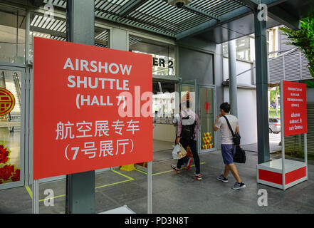 Singapour - Feb 9, 2018. Hall de gare routière de Changi, Singapour. Singapour est une ville-État souverain de l'île et pays en Asie du sud-est. Banque D'Images