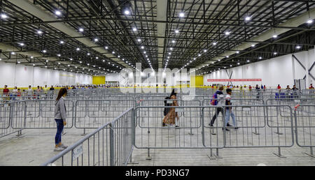 Singapour - Feb 9, 2018. Hall de gare routière de Changi, Singapour. Singapour est une ville-État souverain de l'île et pays en Asie du sud-est. Banque D'Images