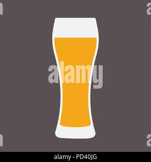 Verre de bière télévision icône. Logo du modèle de symbole. Vector illustration isolé Illustration de Vecteur