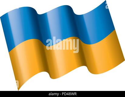 Drapeau de l'Ukraine, vector illustration Illustration de Vecteur