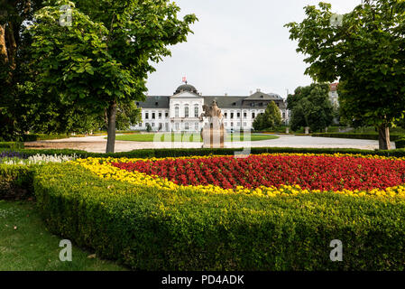 Palais Grassalkovich baroque de 176o (retour) depuis 1939 siège de la présidents Slovaque Banque D'Images