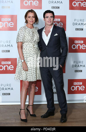 Keeley Hawes et Richard Madden participant à un appel d'une photo du garde du BBC au BFI Southbank à Londres. Banque D'Images