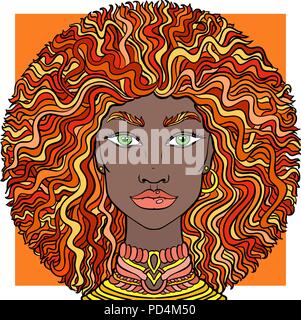 Hand drawn doodle visage de filles. Les belles femmes. Vector illustration. Illustration de Vecteur