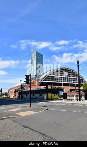 Le centre-ville de Manchester, la photographie de rue, vie quotidienne Banque D'Images