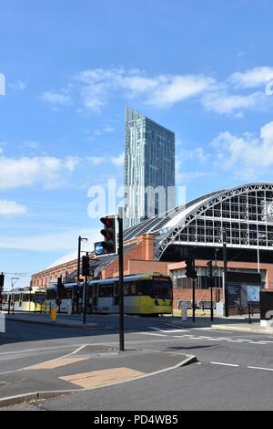 Le centre-ville de Manchester, la photographie de rue, vie quotidienne Banque D'Images