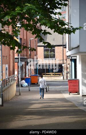 Le centre-ville de Manchester, la photographie de rue, vie quotidienne Banque D'Images