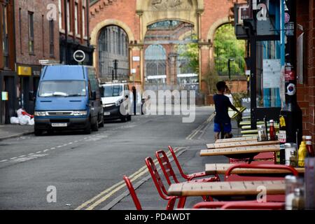Le centre-ville de Manchester, la photographie de rue, vie quotidienne Banque D'Images