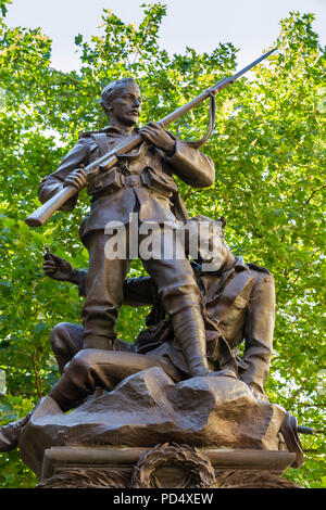 Boer War Memorial À St Anns Square Manchester Banque D'Images