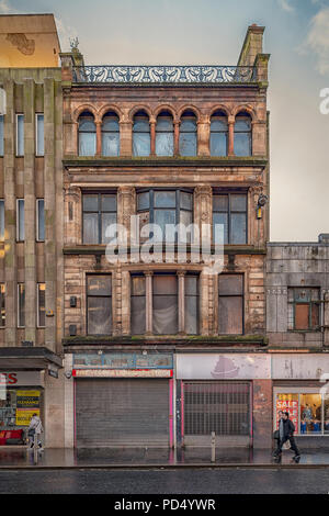 GLASGOW ECOSSE - Février 11, 2014 : scène de rue de Glasgow en Ecosse. Glasgow est la plus grande ville d'Écosse et la troisième plus grande en Grande-Bretagne. Banque D'Images