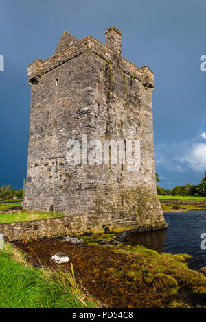 Château de Rockfleet, Grace O'Malley un château de défense sur Clew Bay dans le comté de Mayo, Irlande Banque D'Images