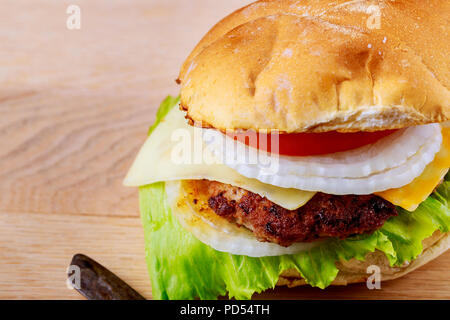 Grillé savoureux close-up of home made sandwich Banque D'Images