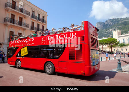 Monaco Le Grand Tour Hop On Hop Off bus à Monaco Banque D'Images