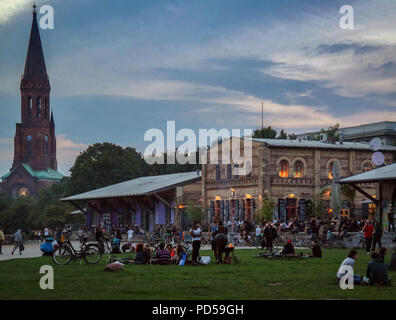 Parc Görlitzer Berlin Kreuzberg Banque D'Images